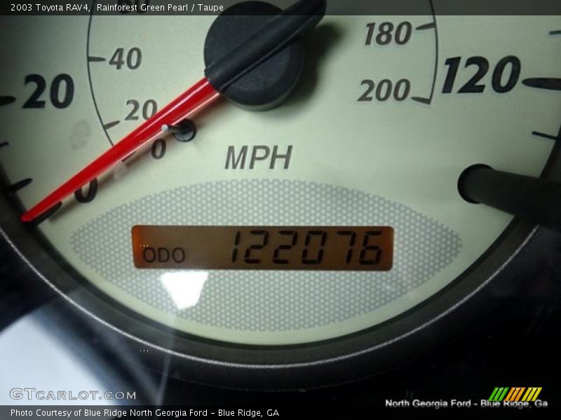 Rainforest Green Pearl / Taupe 2003 Toyota RAV4