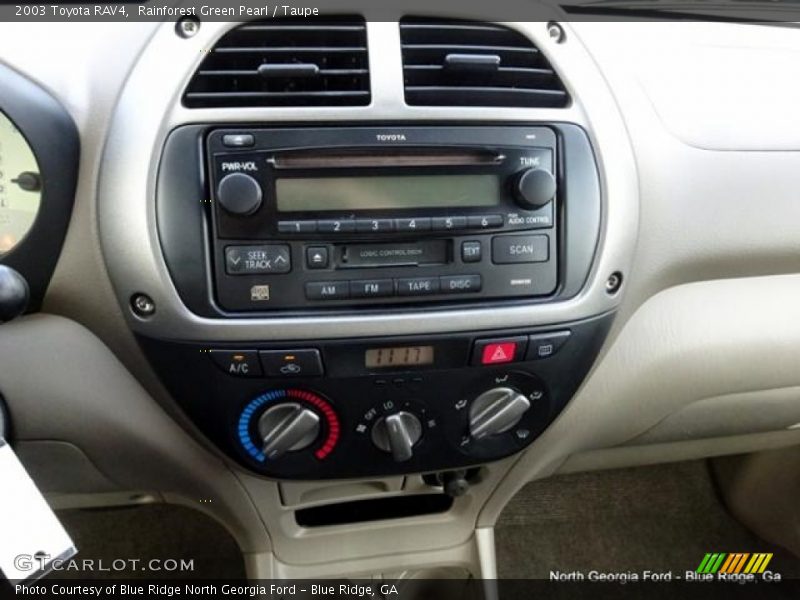 Rainforest Green Pearl / Taupe 2003 Toyota RAV4