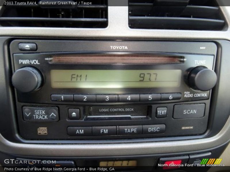 Rainforest Green Pearl / Taupe 2003 Toyota RAV4