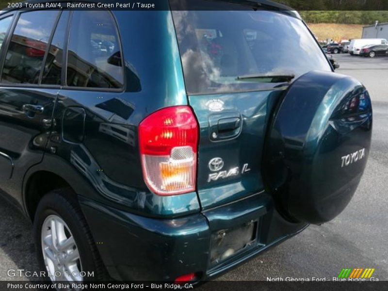 Rainforest Green Pearl / Taupe 2003 Toyota RAV4