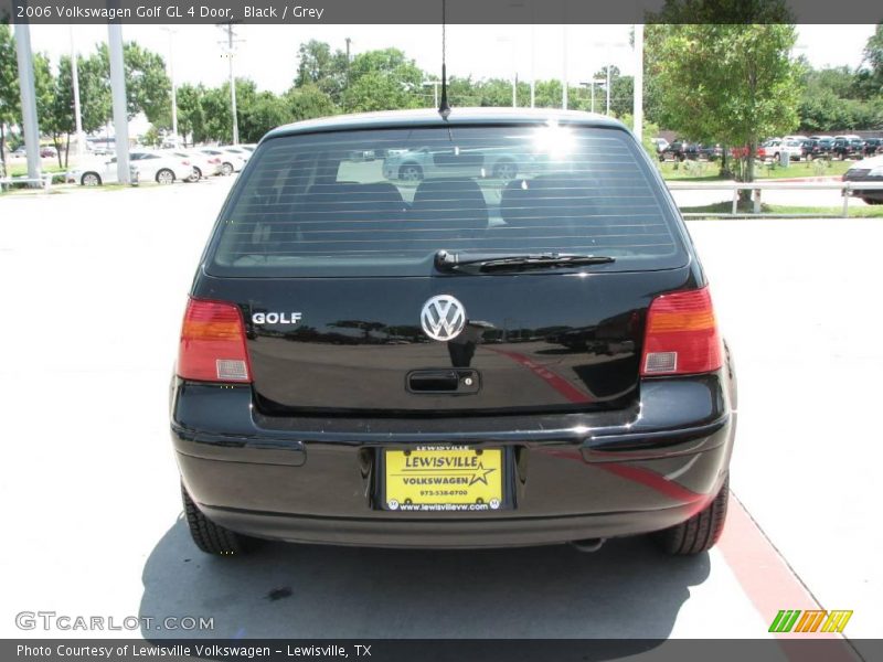 Black / Grey 2006 Volkswagen Golf GL 4 Door