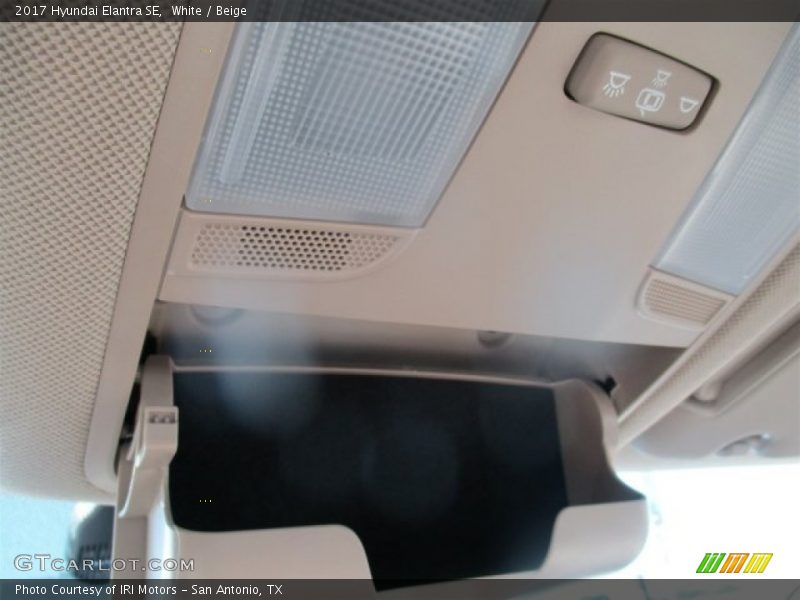 White / Beige 2017 Hyundai Elantra SE