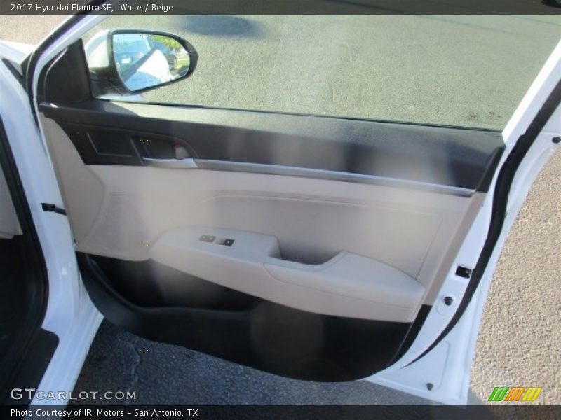 White / Beige 2017 Hyundai Elantra SE