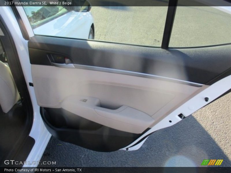 White / Beige 2017 Hyundai Elantra SE