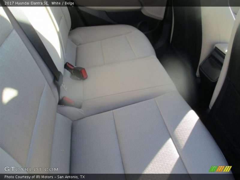 White / Beige 2017 Hyundai Elantra SE