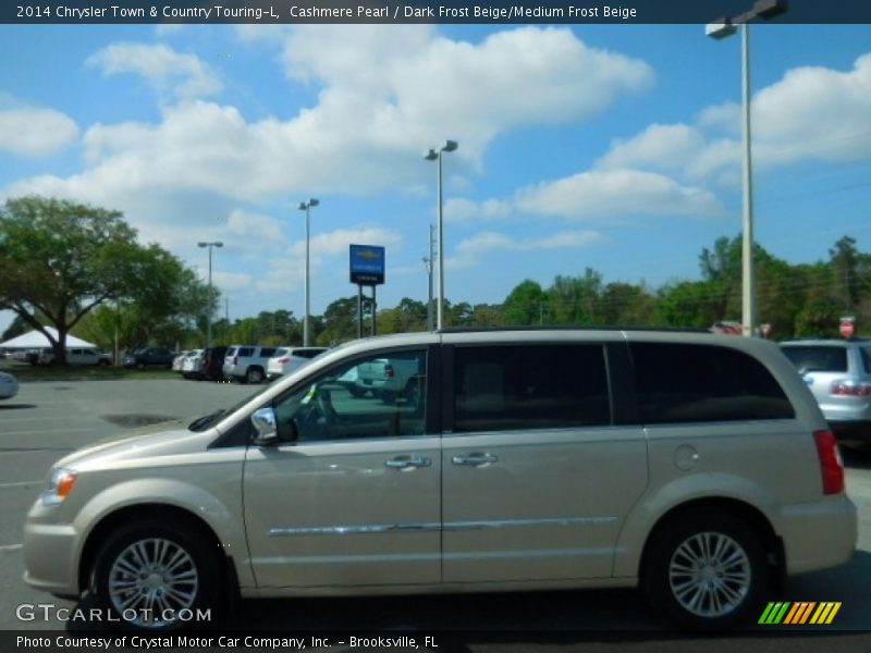 Cashmere Pearl / Dark Frost Beige/Medium Frost Beige 2014 Chrysler Town & Country Touring-L