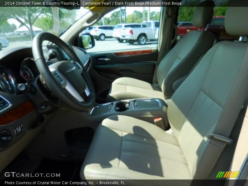 Cashmere Pearl / Dark Frost Beige/Medium Frost Beige 2014 Chrysler Town & Country Touring-L