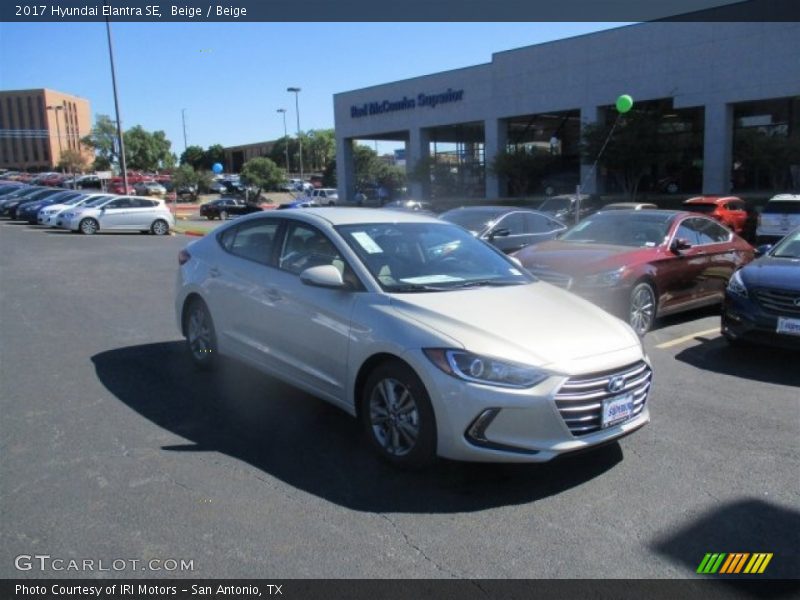 Beige / Beige 2017 Hyundai Elantra SE