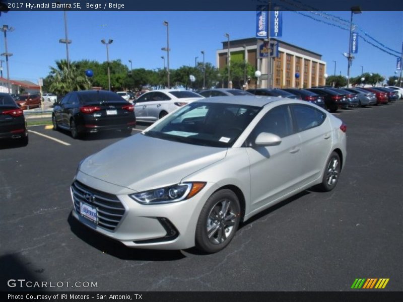 Beige / Beige 2017 Hyundai Elantra SE
