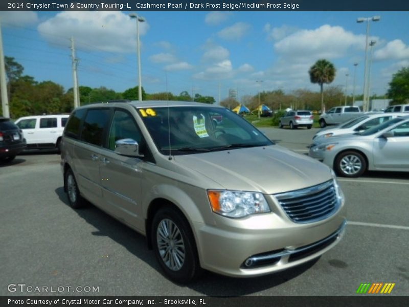 Cashmere Pearl / Dark Frost Beige/Medium Frost Beige 2014 Chrysler Town & Country Touring-L
