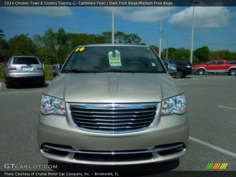 Cashmere Pearl / Dark Frost Beige/Medium Frost Beige 2014 Chrysler Town & Country Touring-L