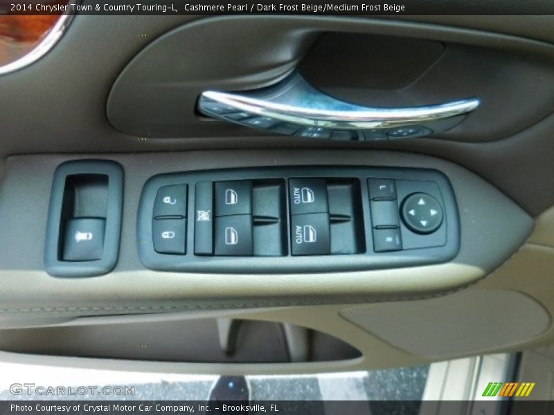 Cashmere Pearl / Dark Frost Beige/Medium Frost Beige 2014 Chrysler Town & Country Touring-L