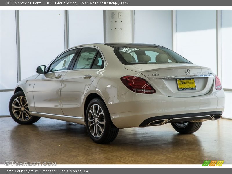 Polar White / Silk Beige/Black 2016 Mercedes-Benz C 300 4Matic Sedan