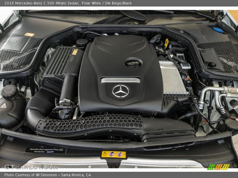 Polar White / Silk Beige/Black 2016 Mercedes-Benz C 300 4Matic Sedan