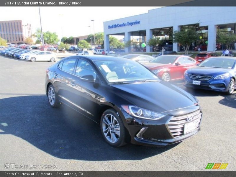 Black / Black 2017 Hyundai Elantra Limited