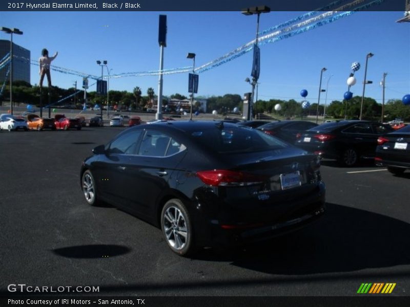 Black / Black 2017 Hyundai Elantra Limited