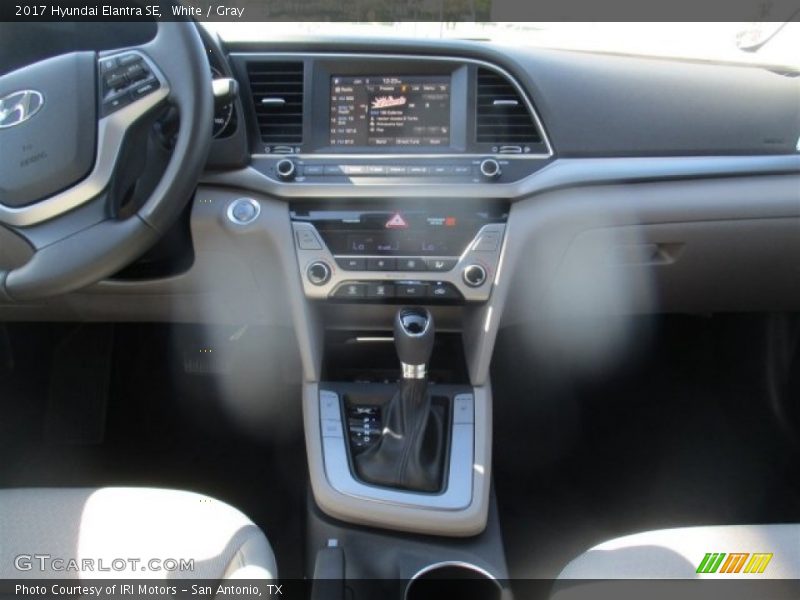 White / Gray 2017 Hyundai Elantra SE