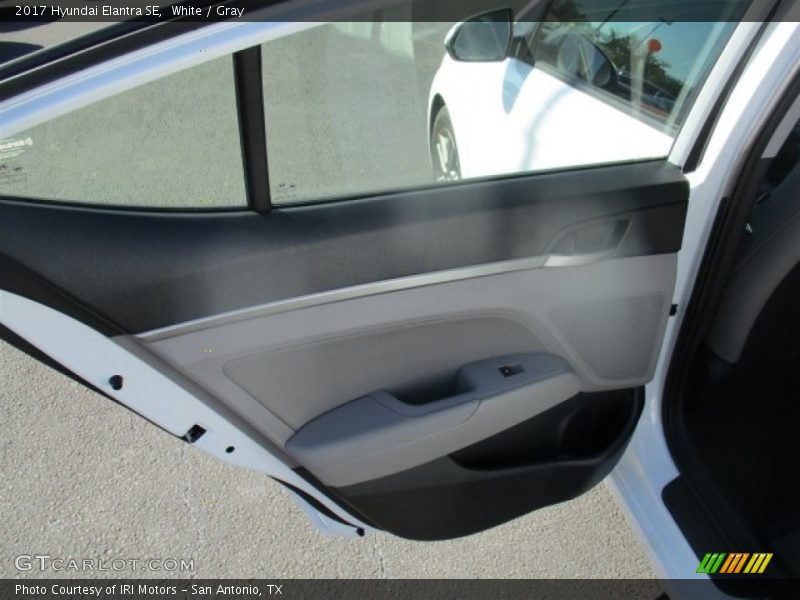 White / Gray 2017 Hyundai Elantra SE