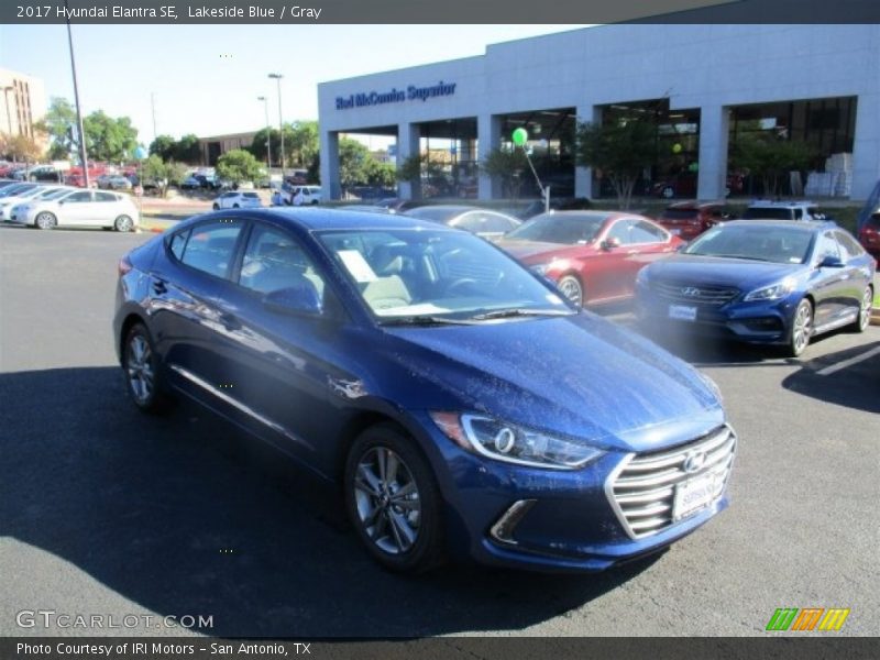 Lakeside Blue / Gray 2017 Hyundai Elantra SE