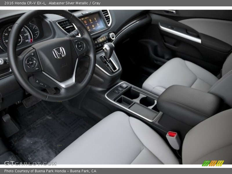 Alabaster Silver Metallic / Gray 2016 Honda CR-V EX-L