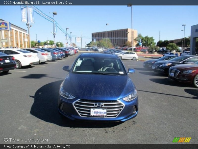 Lakeside Blue / Gray 2017 Hyundai Elantra SE