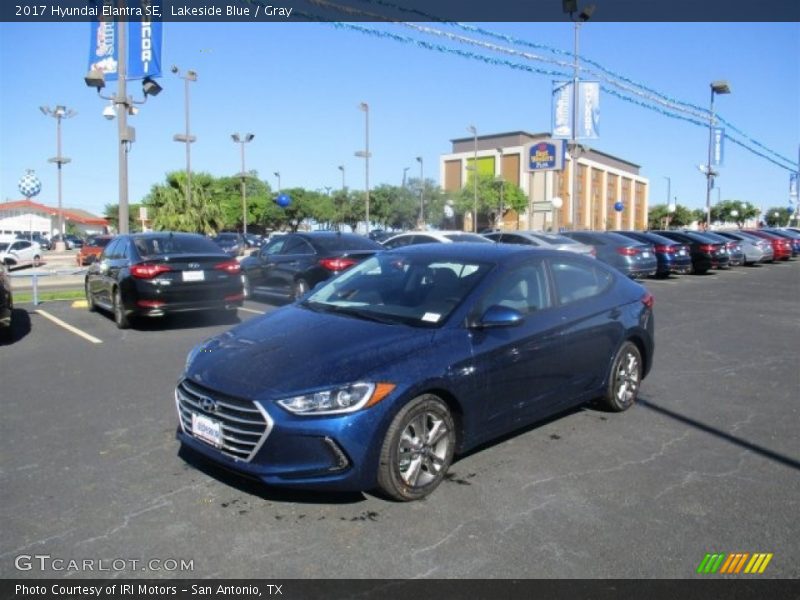 Lakeside Blue / Gray 2017 Hyundai Elantra SE