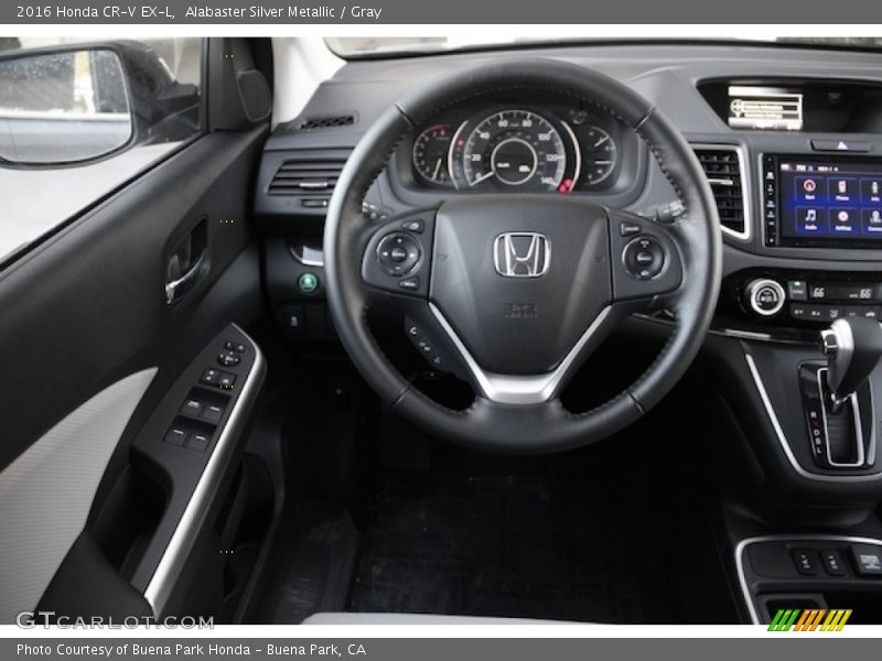 Alabaster Silver Metallic / Gray 2016 Honda CR-V EX-L