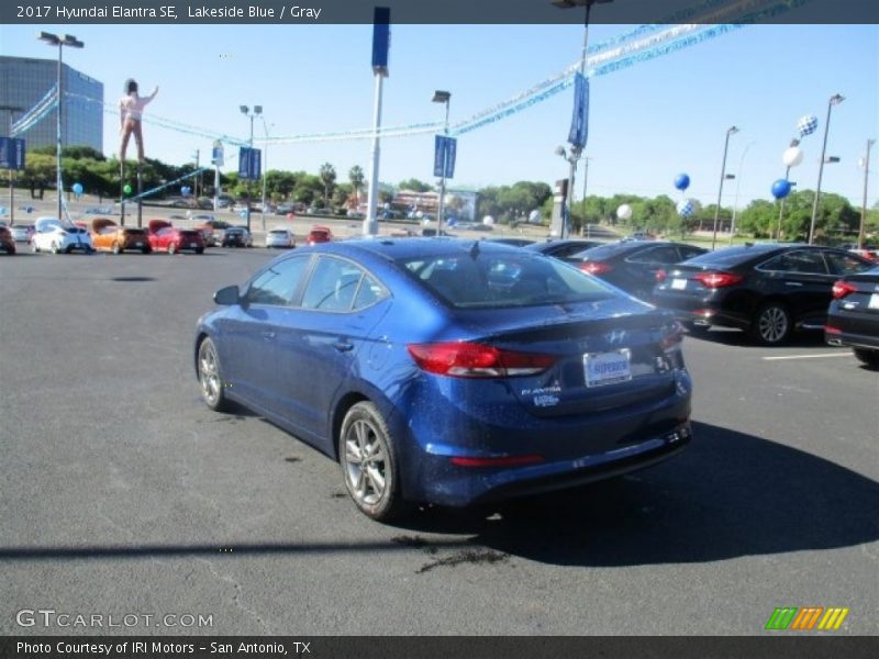 Lakeside Blue / Gray 2017 Hyundai Elantra SE