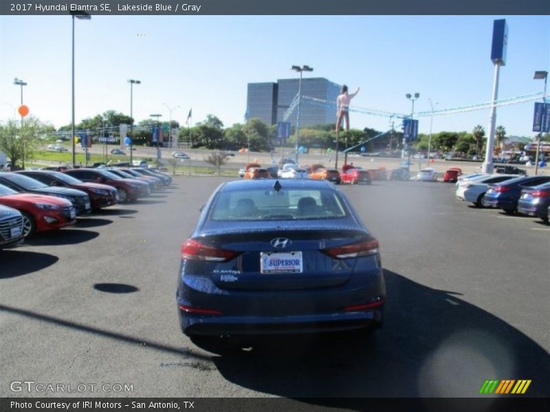 Lakeside Blue / Gray 2017 Hyundai Elantra SE