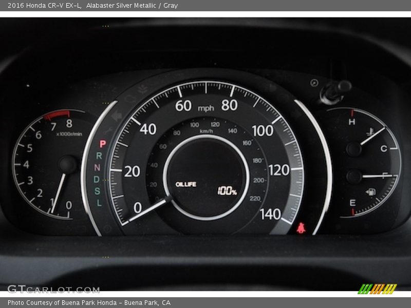 Alabaster Silver Metallic / Gray 2016 Honda CR-V EX-L