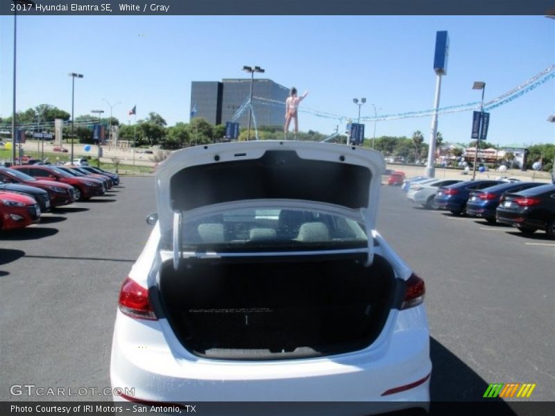 White / Gray 2017 Hyundai Elantra SE