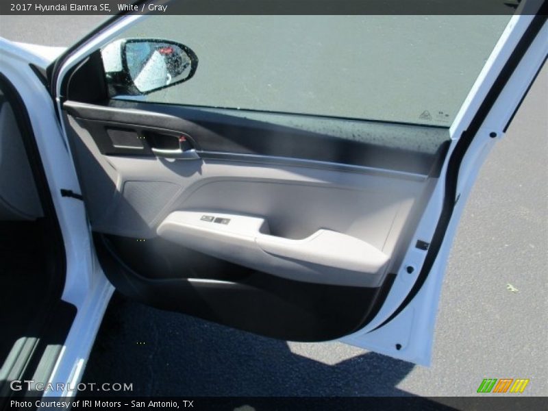 White / Gray 2017 Hyundai Elantra SE