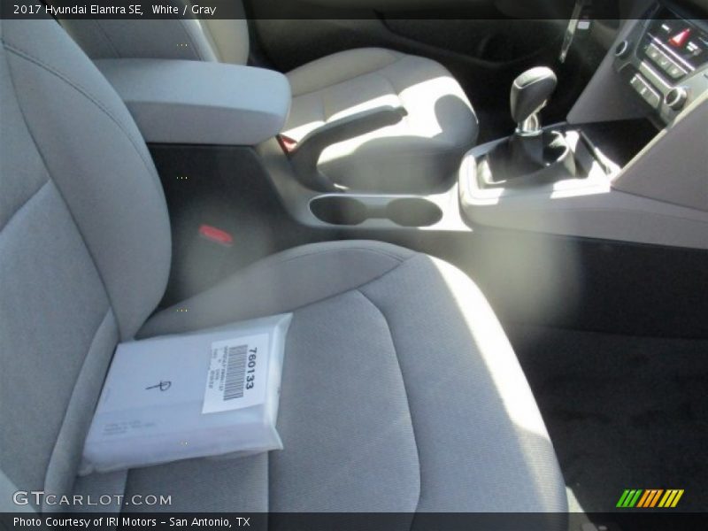 White / Gray 2017 Hyundai Elantra SE