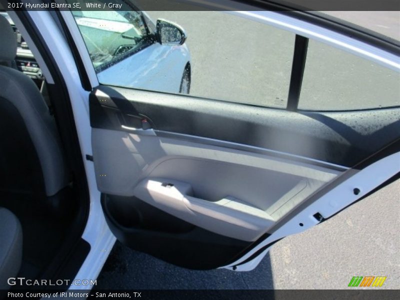White / Gray 2017 Hyundai Elantra SE