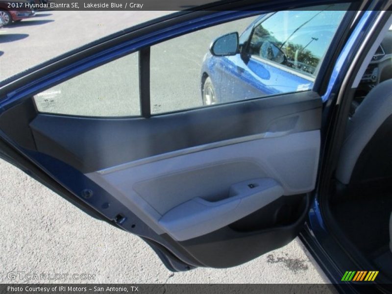 Lakeside Blue / Gray 2017 Hyundai Elantra SE
