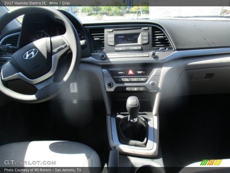 White / Gray 2017 Hyundai Elantra SE