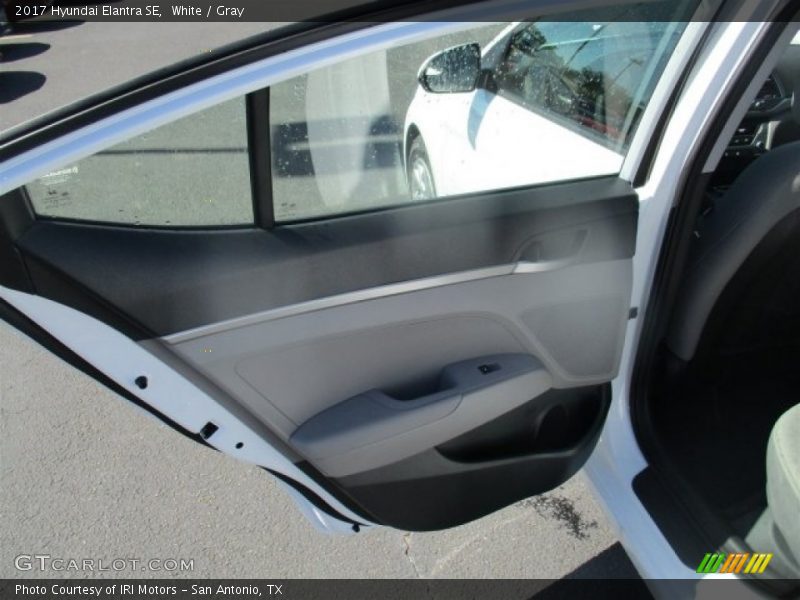 White / Gray 2017 Hyundai Elantra SE