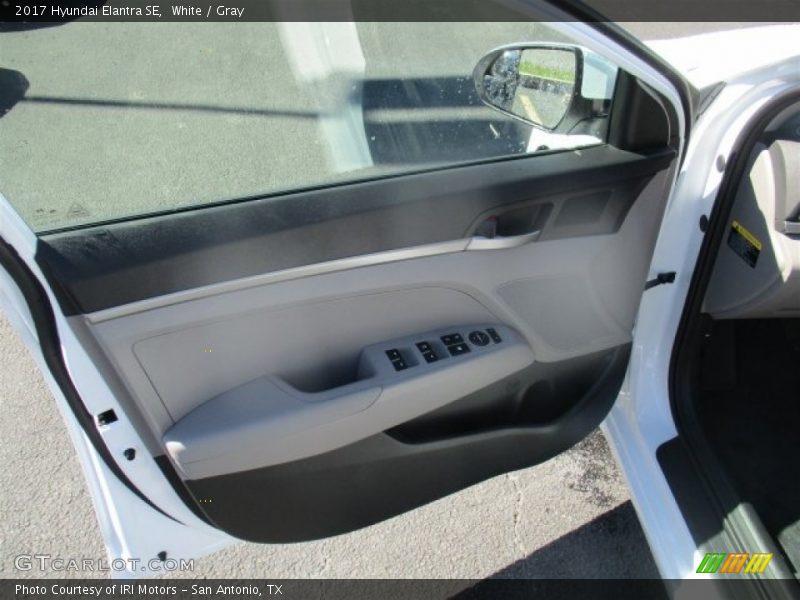 White / Gray 2017 Hyundai Elantra SE