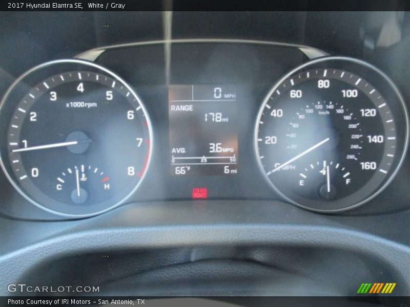 White / Gray 2017 Hyundai Elantra SE