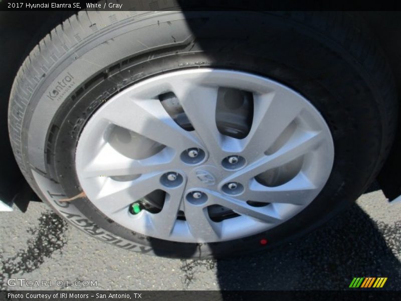 White / Gray 2017 Hyundai Elantra SE