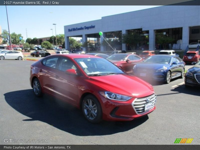 Red / Gray 2017 Hyundai Elantra SE