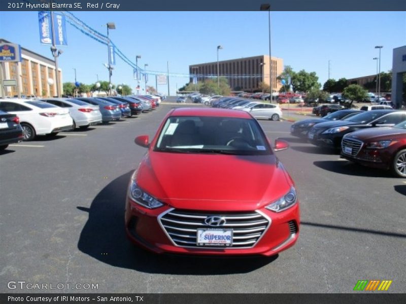 Red / Gray 2017 Hyundai Elantra SE