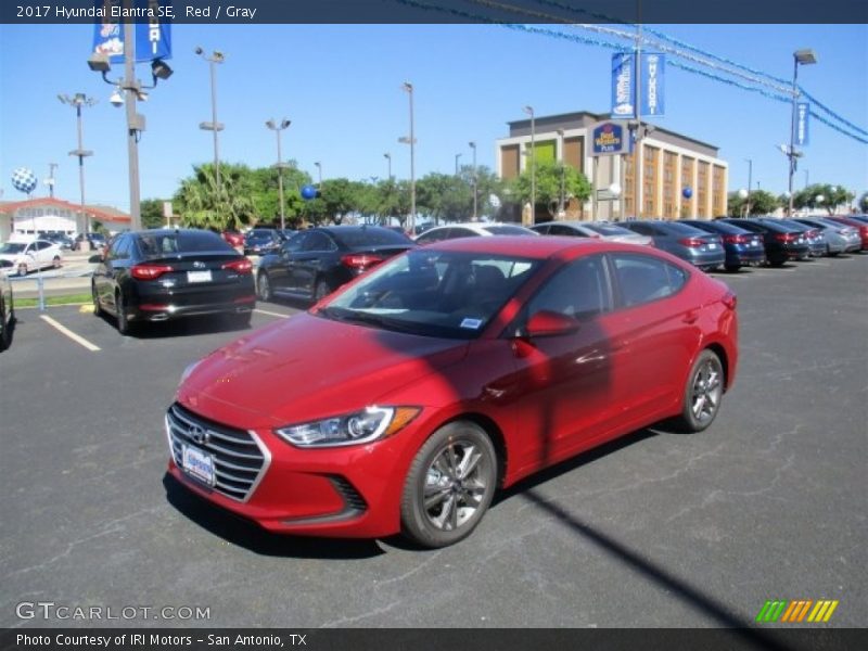 Red / Gray 2017 Hyundai Elantra SE