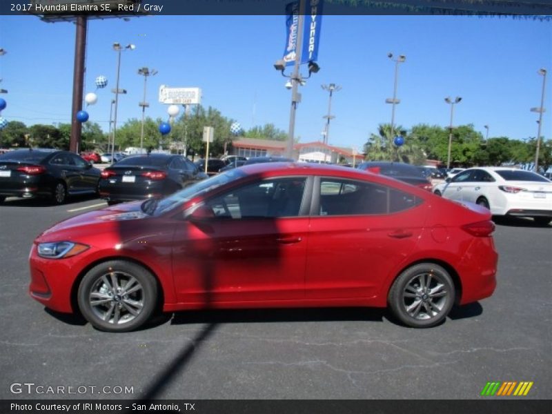 Red / Gray 2017 Hyundai Elantra SE