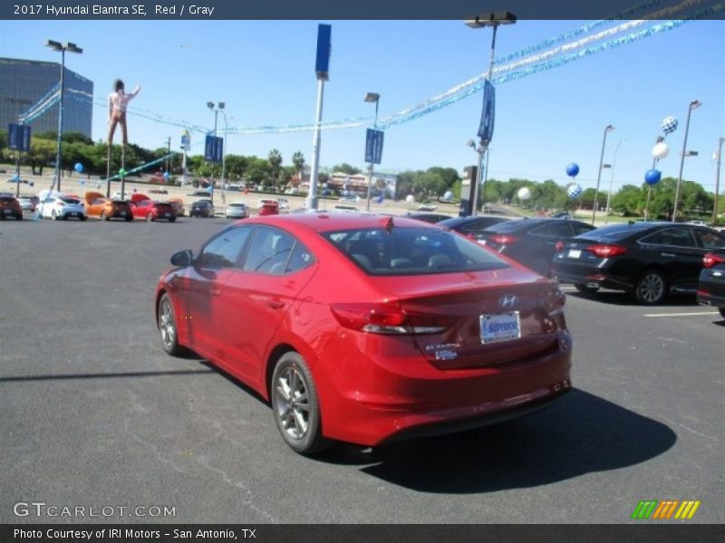 Red / Gray 2017 Hyundai Elantra SE