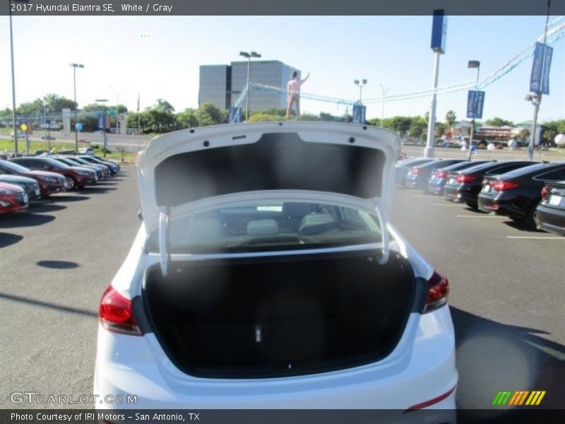 White / Gray 2017 Hyundai Elantra SE