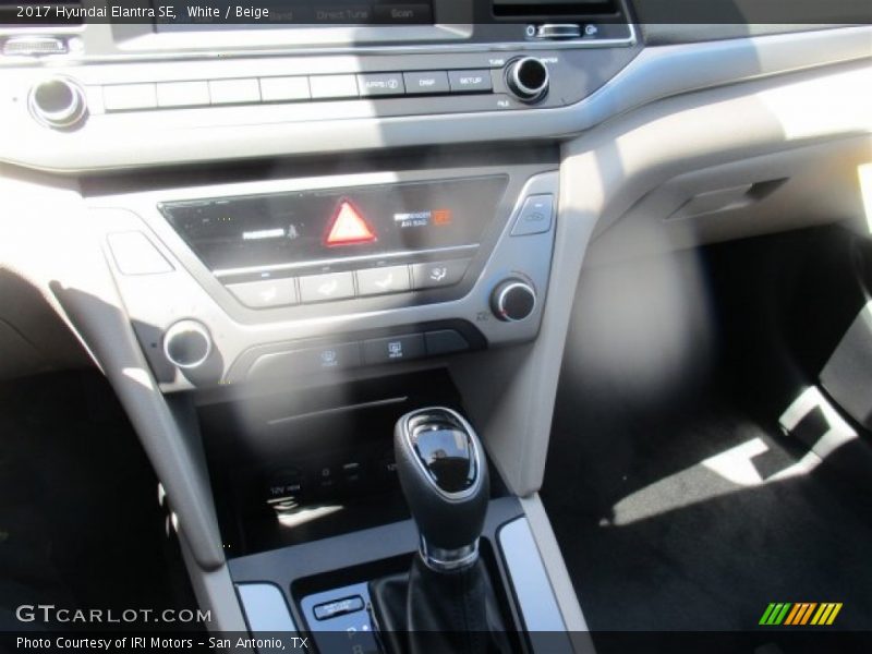 White / Beige 2017 Hyundai Elantra SE