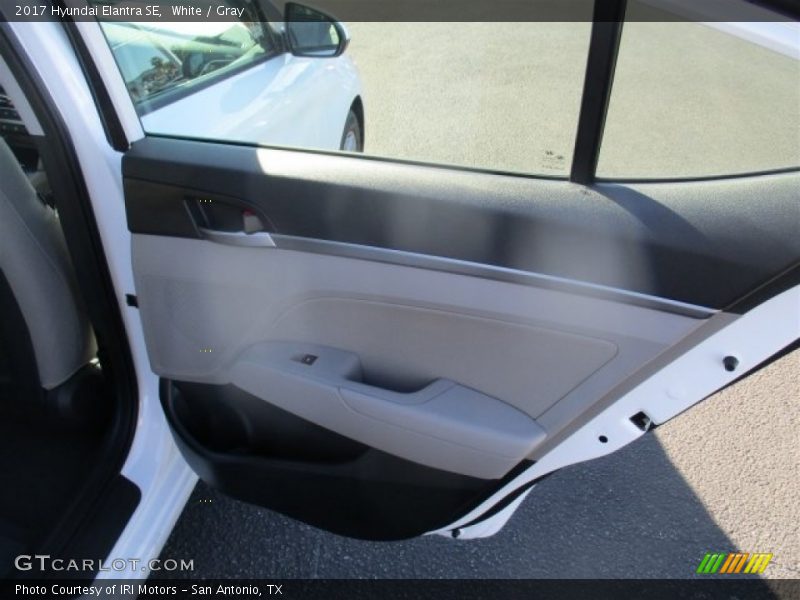 White / Gray 2017 Hyundai Elantra SE