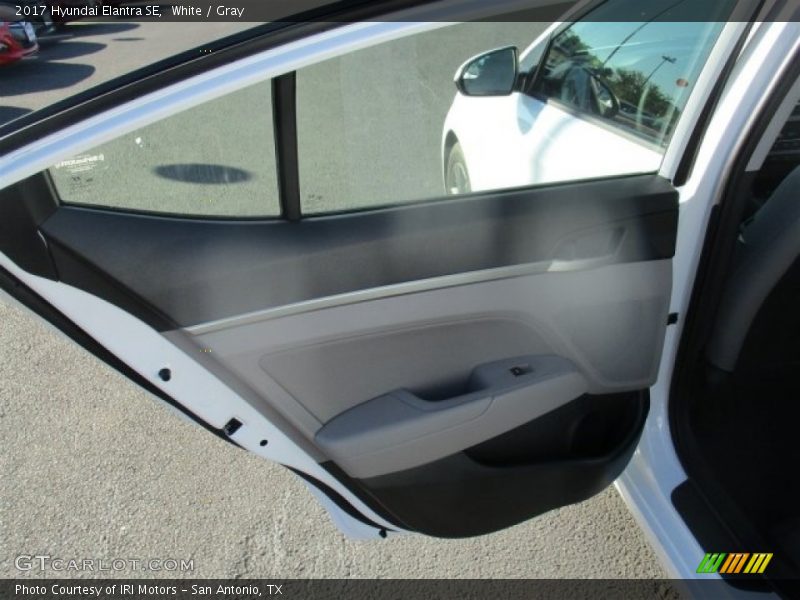 White / Gray 2017 Hyundai Elantra SE