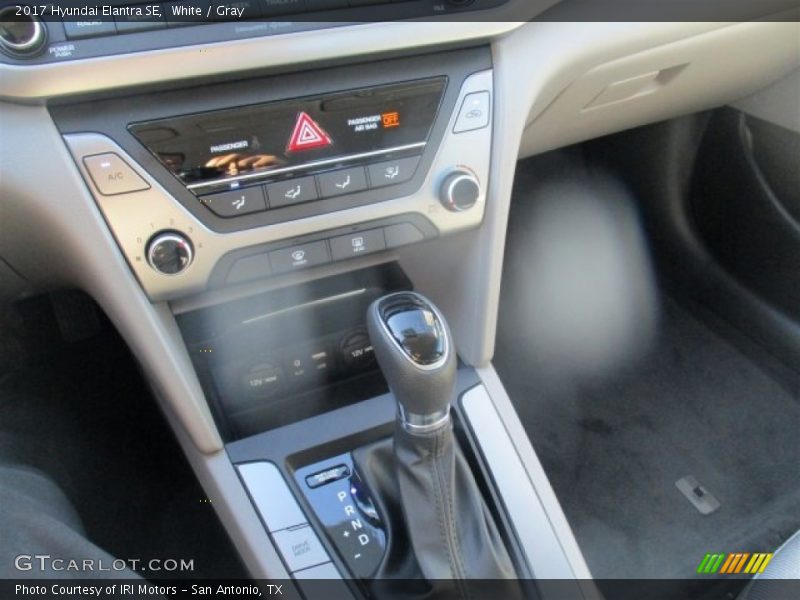 White / Gray 2017 Hyundai Elantra SE